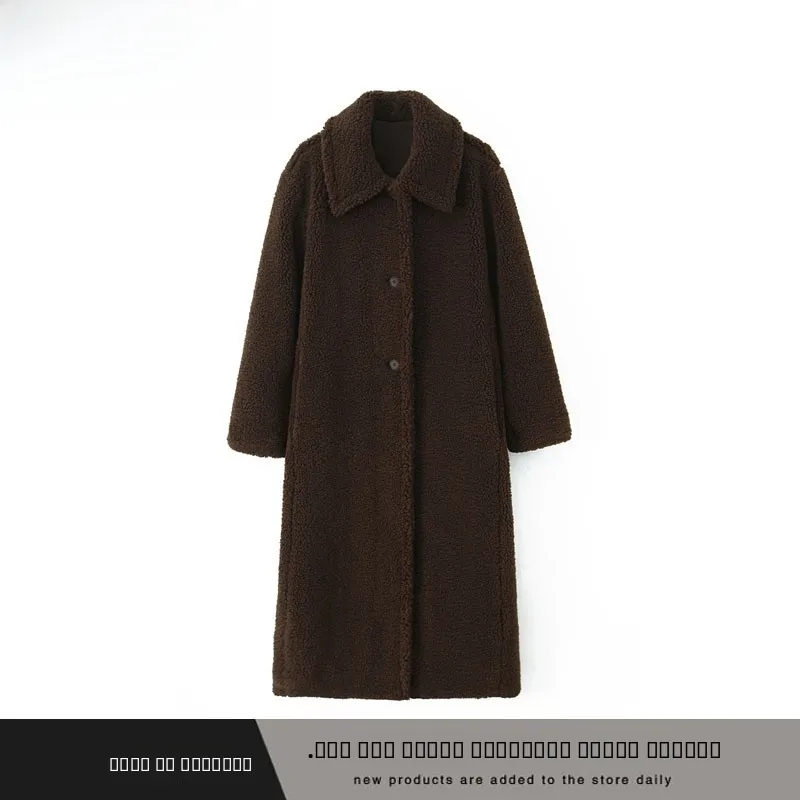 

Faionable Свободное пальто Fce Jaet ZR Sle Новая осенне-зимняя женская одежда Street Thi из полиэфирного волокна 00%