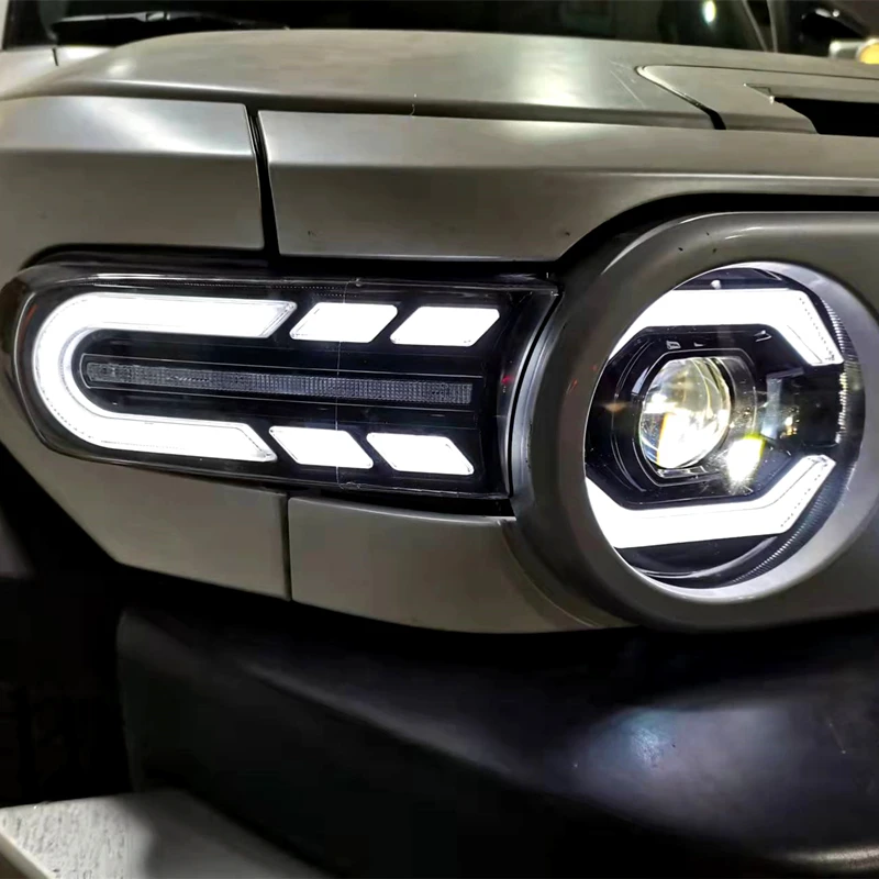 High Quality And Durable LED Headlights For FJ Cruiser Headlights And Headlights Integrated White Light