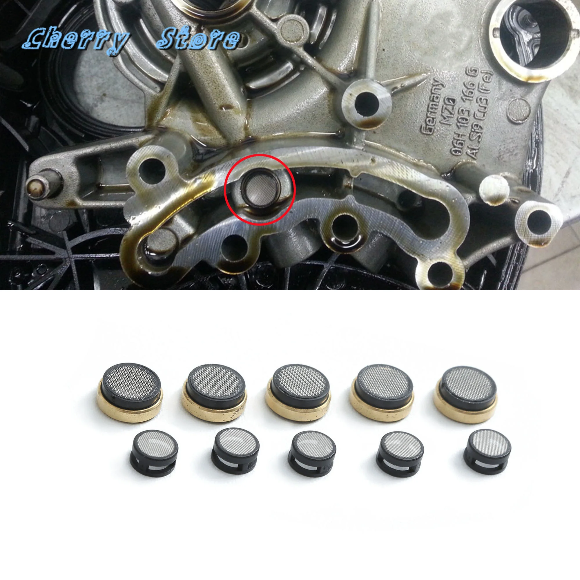 

40Pcs EA888 Engine Oil Filter Mesh Oil Seal Ring For Audi A4 A6 Q5 Golf Jetta Passat 1.8T 2.0T