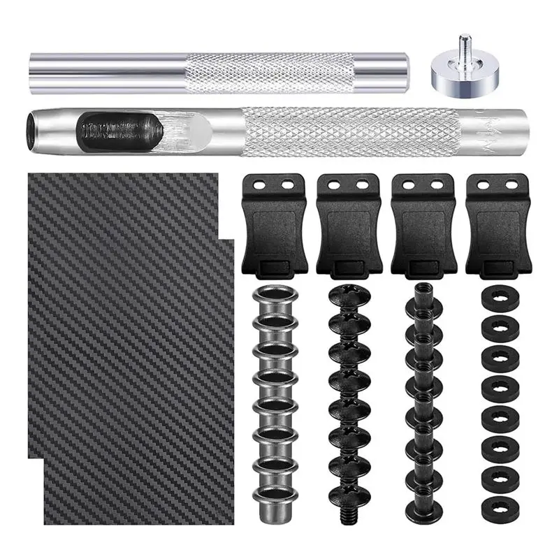 at84-diy-making-kit-leather-crafting-tools-with-clipseyelet-hand-setter-screwsfasteners-and-washers--ideal-for-crafting