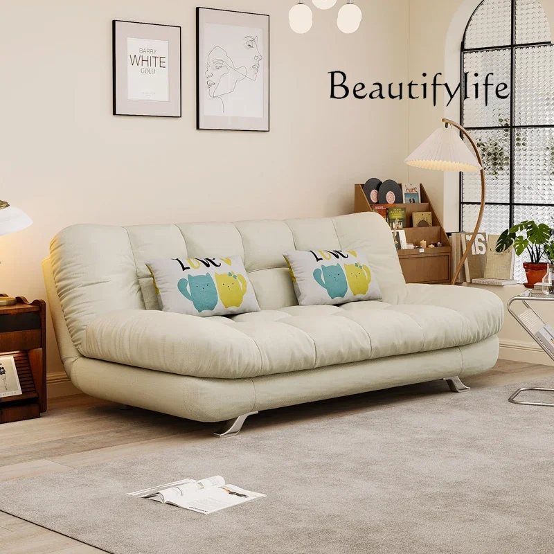 BJ X European Extensible Fabric Sofa Bed Folding Modern Luxury Living Room Couch Sofas Lounge Lazy Divani Da Soggiorno Furniture