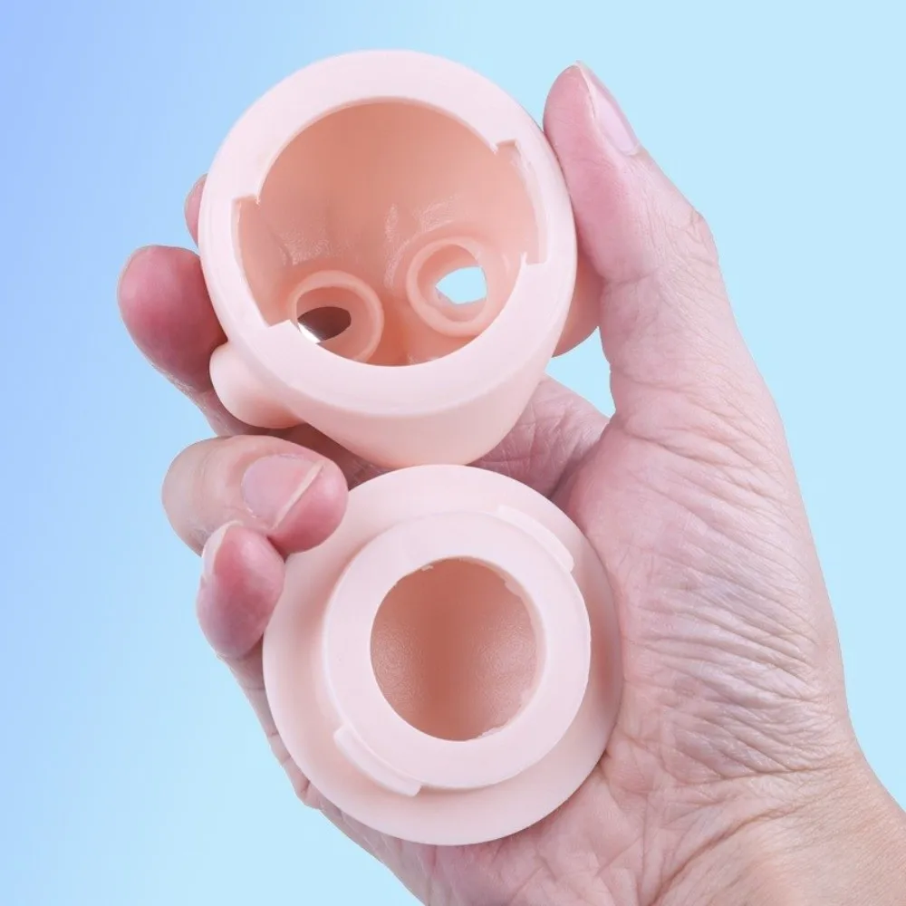 Kein Make-up zu öffnender Bjd-Babykopf, PVC, Anime-Stil, 1/4 BJD, Anime-Headsculpt, weiße Haut, Bjd-Puppenkopf, Make-up-Übung