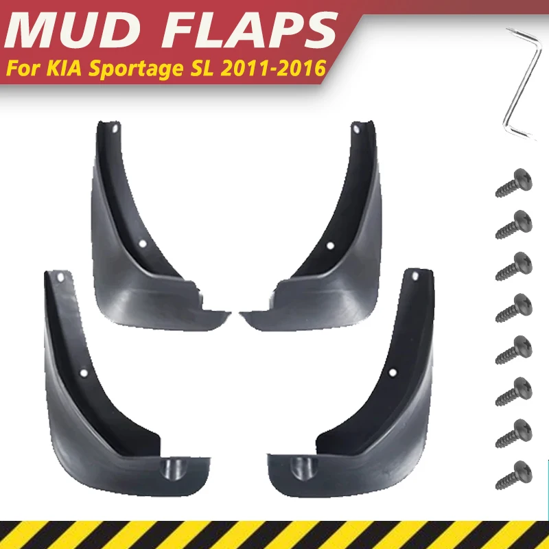 

Mudguards For KIA Sportage SL 2011-2016 2012 2013 4pcs ABS Front Splash Mudflap Fender Flares Mud Flap Guards Wheel Accessorie