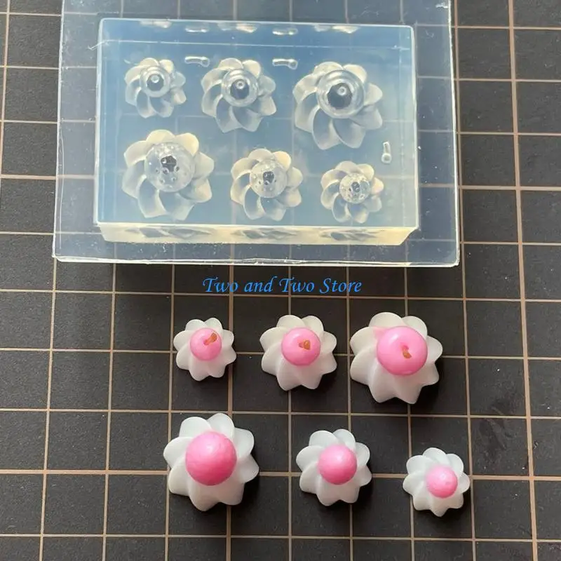 HX6F 3D Strawberry Shaped Silicone Molds DIYs Pastries Bakings Molds Cake Decorating Tool for Making Chocolate Fondant Mould