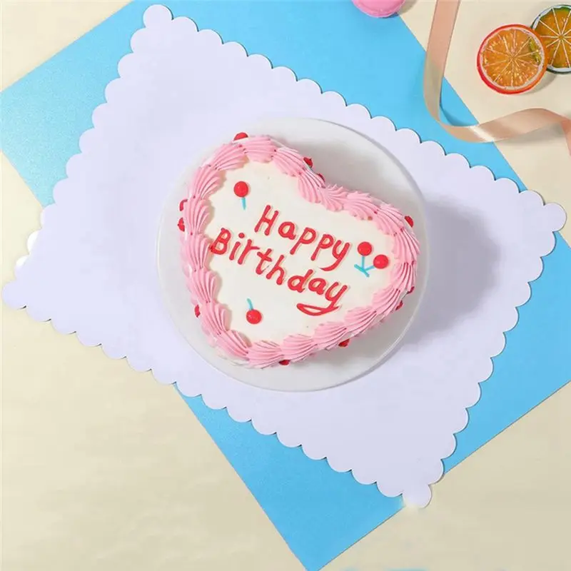 20 Pack Rectangle Cake Board Disposable Cardboard Cake Bases, 25 X 34Cm Gold Foil Quarter Cake Sheet For Baking