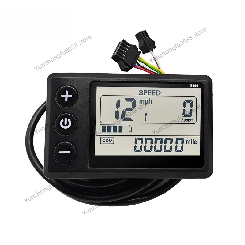 Electric Bike S866 G51 GD01 Display Color Dashboard Control Panel for Battery Speed Mileage Fault Display Electric Bike