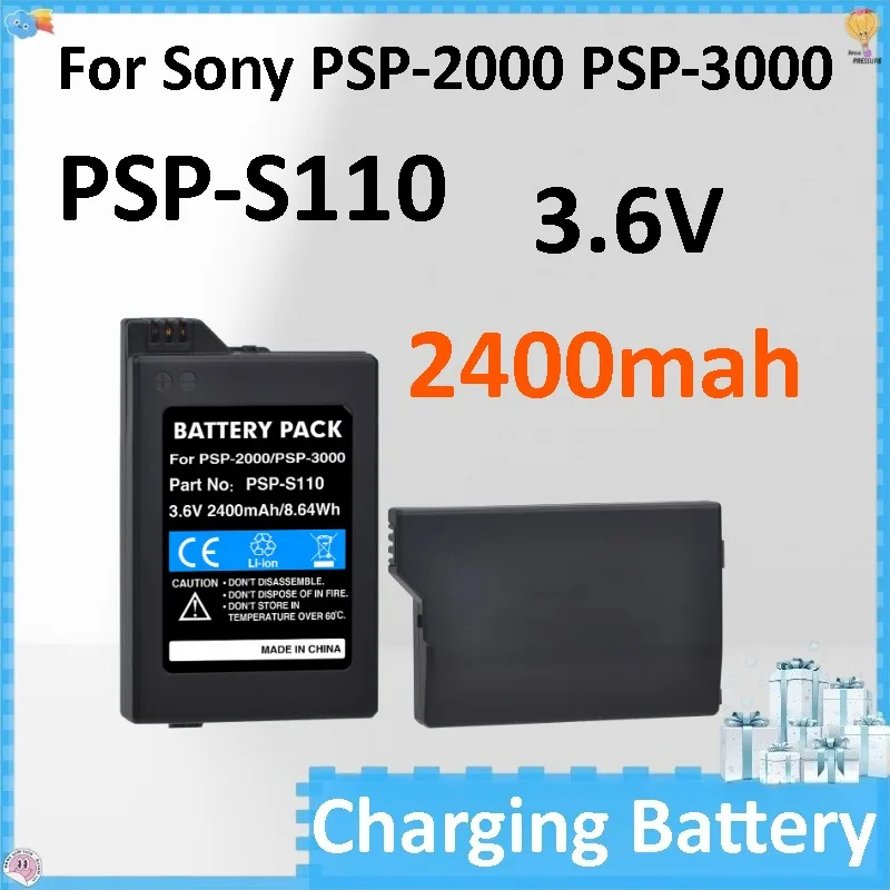 PSP-S110 2400mah 3.6V Battery + LED Charger for Sony PSP2000 PSP3000 PlayStation Portable Gamepad