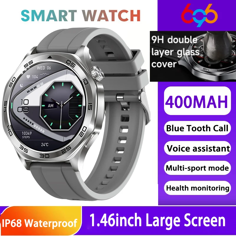 

New IP68 Waterproof Smart Watch Multiple Sports Modes Fitness Watches Heart Rate Sleep Monitoring Voice Assistant Smartwatch