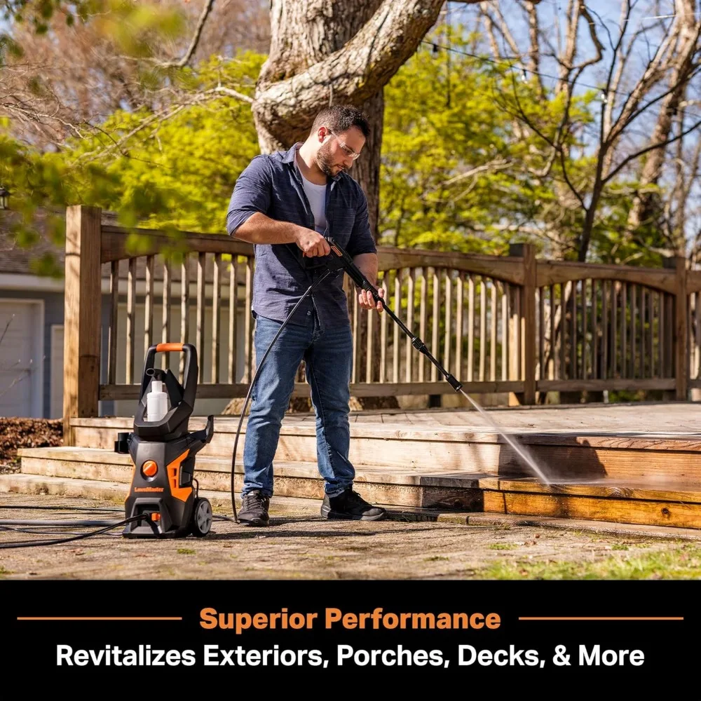 غسالة الضغط الكهربائية 13 أمبير 1.4 GPM 2100 Max PSI مع زجاجة إسفنجية معتمدة من CSA