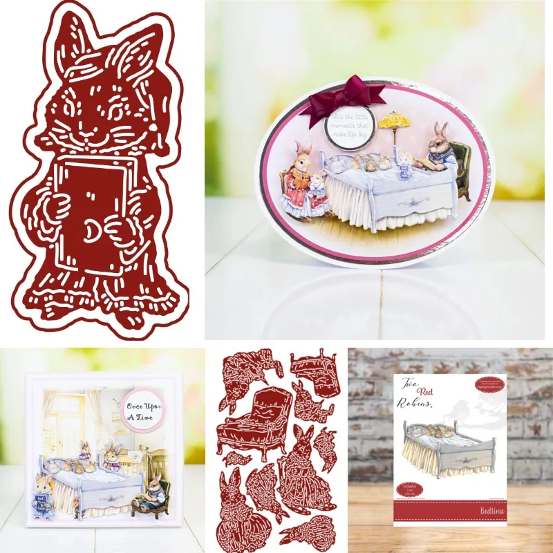 The Rabbits Are Quietly Entertaining Themselves Metal Die Cutting 2025 New DIY Die Molds Scrap Booking Paper Making Cuts Crafts