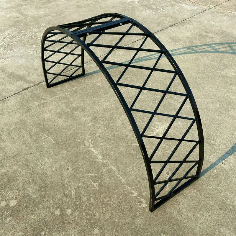 

European arch flower stand climbing vine frame courtyard villa shelf doorstack door head wrought iron