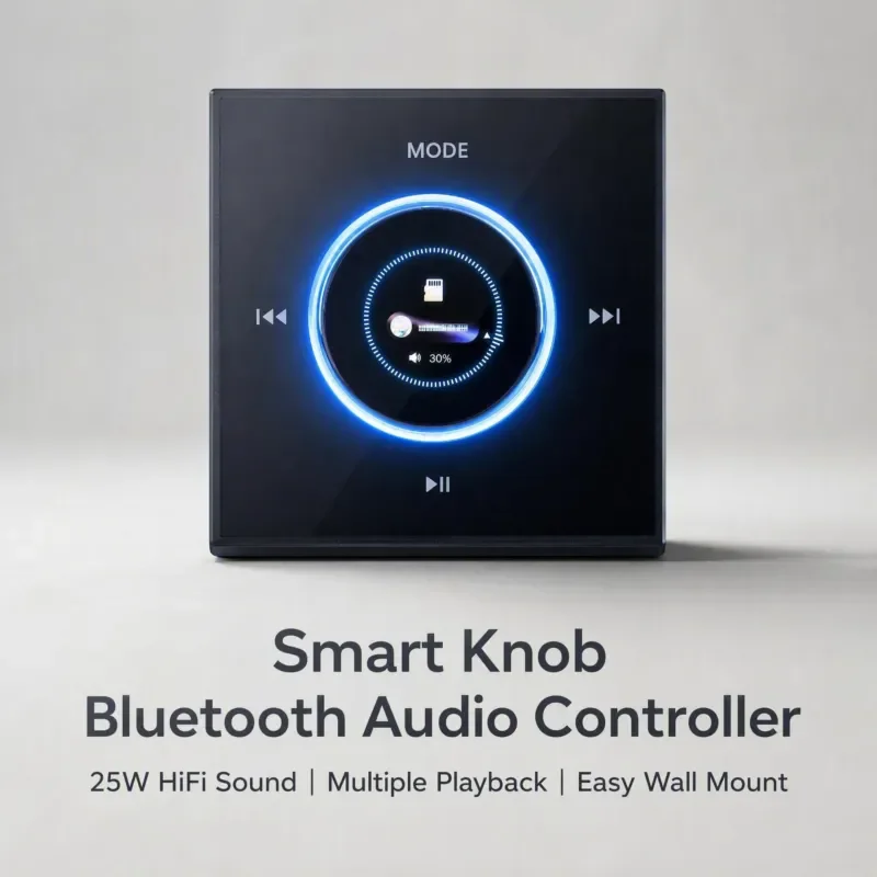 86K background music host with volume knob touch button amplifier panel TF USB AUX remote control