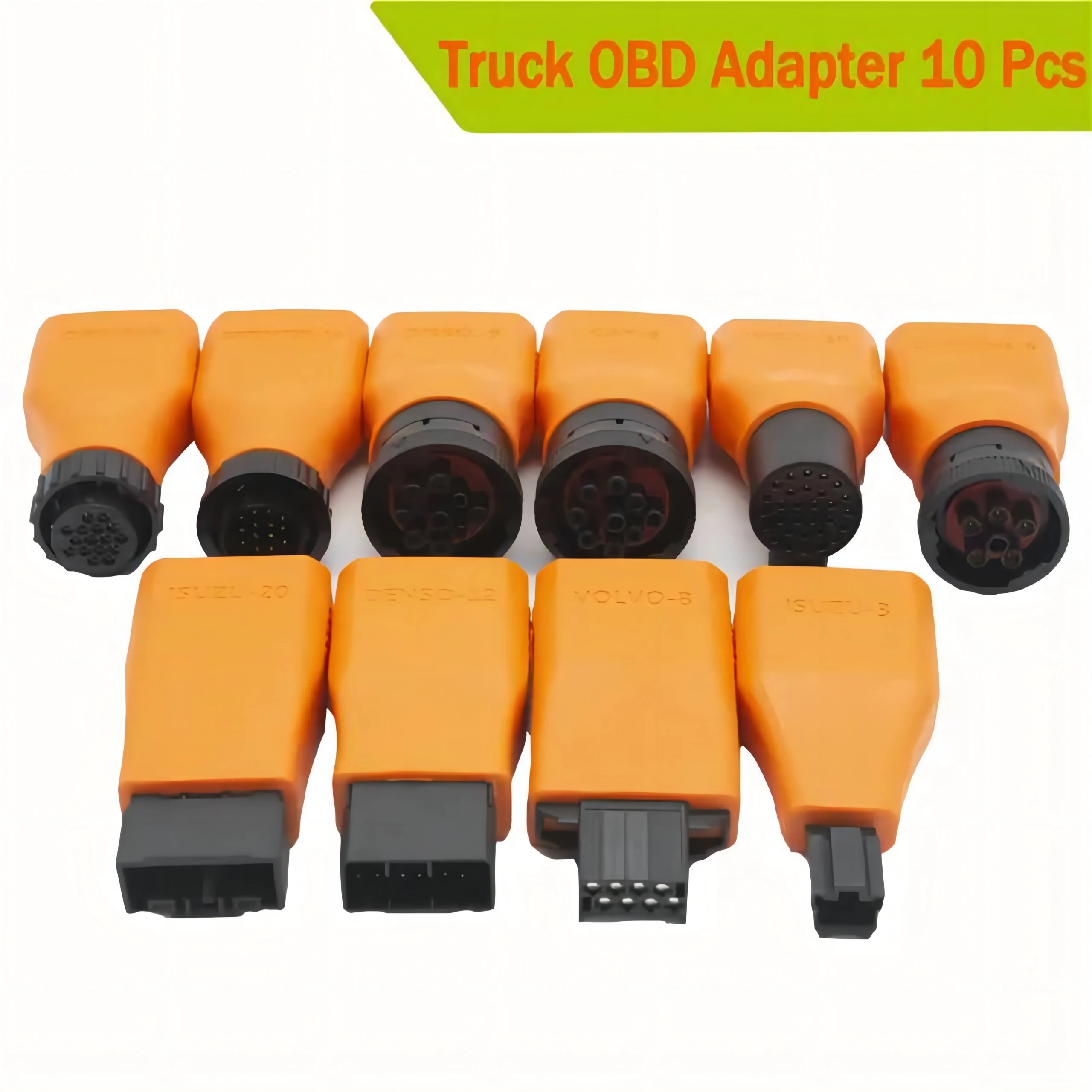 Truck OBD Adapter OBDII Trucks Diagnostic Tool 10 PCS Connector