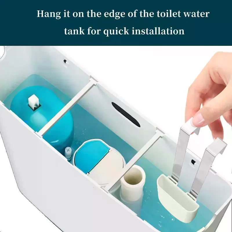 Toilet Tank Cleaning Tablet Holder Bowl Hanging Organizer Bracket Universal Cleaner Caddy No Rust Safe Drop