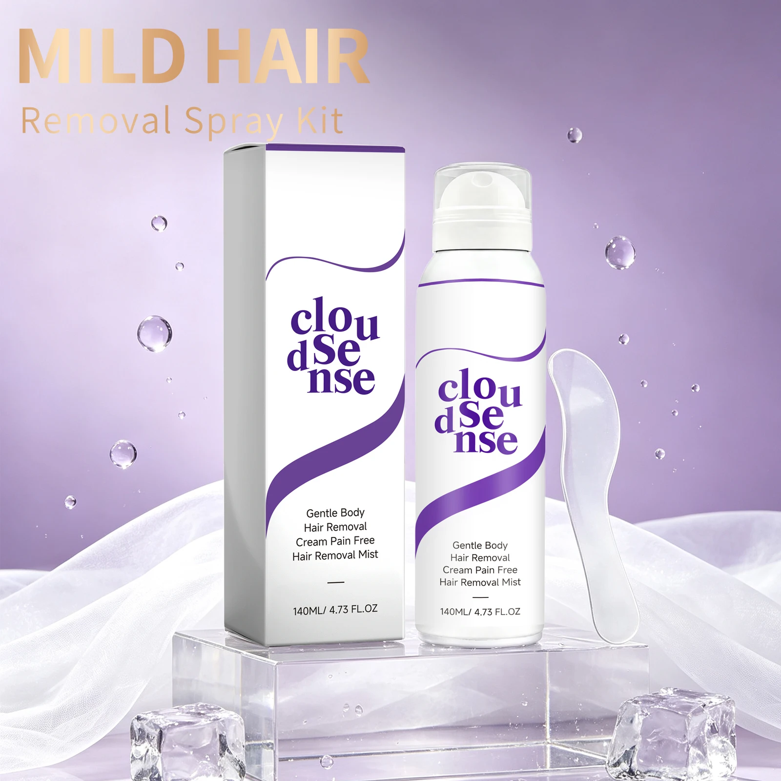 Hair Removal Spray Kit Man And Woman Gentle On Skin Hair Instantly Sprays Permanent Private Parts Pain-Free Hair Remove Sprays