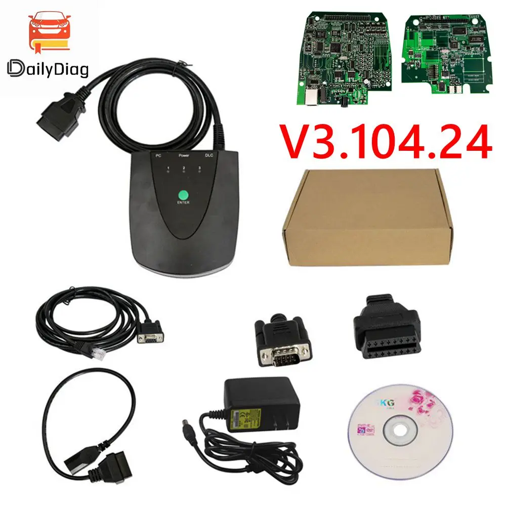 혼다 HDS HIM용 최신 버전 V3.104.24, 더블 보드, USB1.1 ~ RS232 OBD2 스캐너, 2021 년까지 활성화 필요 없음