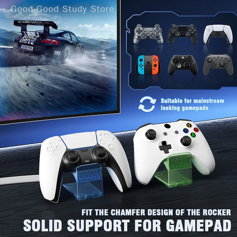 Universal Game Controller Holder Acrylic Gamepad Handle Bracket Display For Switch Pro/PS5 Series X Joystick Rack Stand