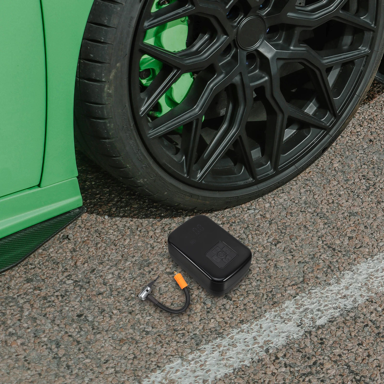 

Portable Car Tires Air Pump Electric Tire Inflator Lcd Screen Cordless Air Compressor Motorcycle Bikes Bicycle Suv Emergency
