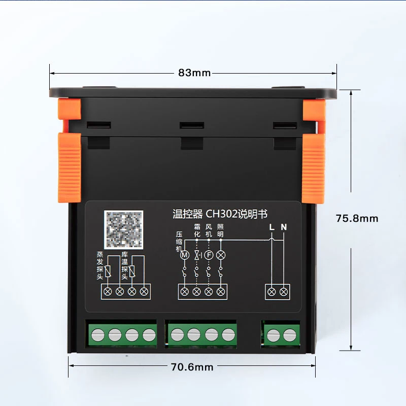 Acc 110V 220V cyfrowy regulator temperatury wyświetlacz LED rozmrażania termostat z przełącznikiem ogrzewanie chłodzenie inteligentny czujnik