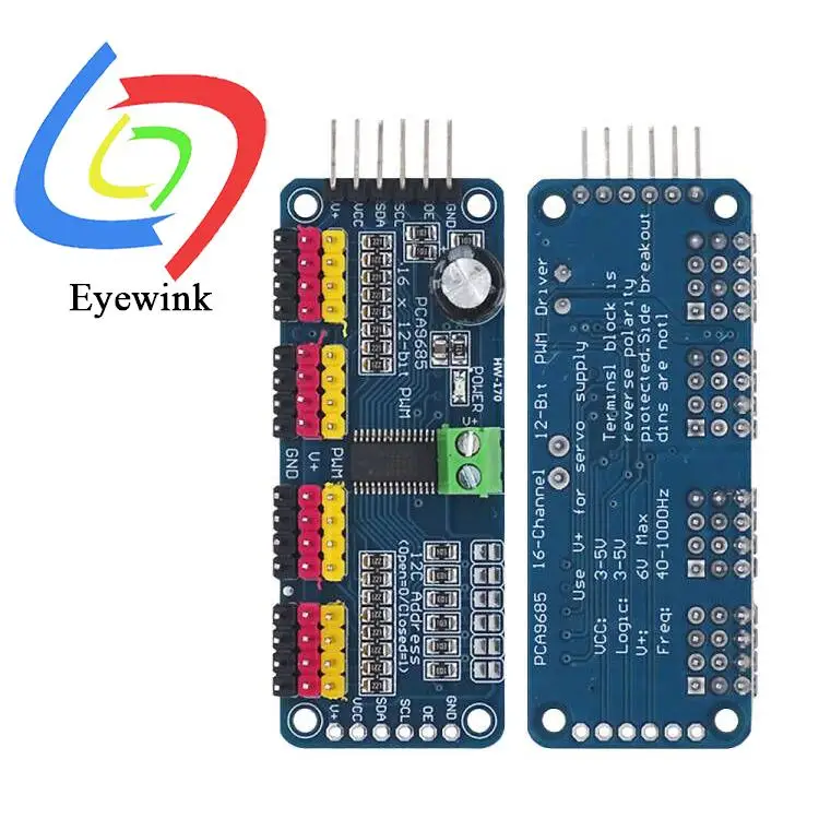 16 channel PWM Servo Servo Drive Board Robot Controller IIC Interface Driver Module PCA9685 For Raspberry Pi