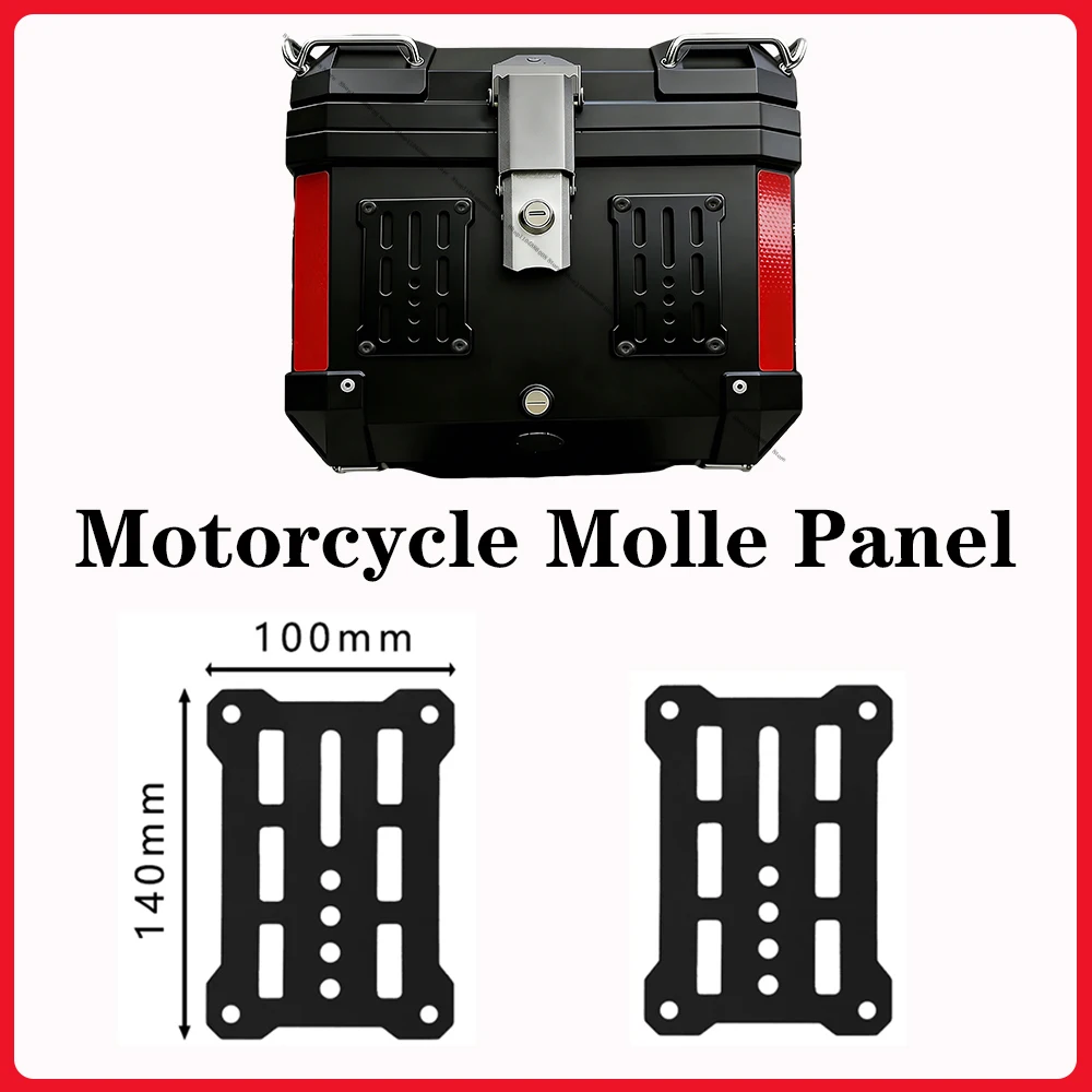 Motorcycle Trunk Split Molle Panel For Modular Storage Waterproof Aluminum alloy Tactical Universal Side Box Organizer