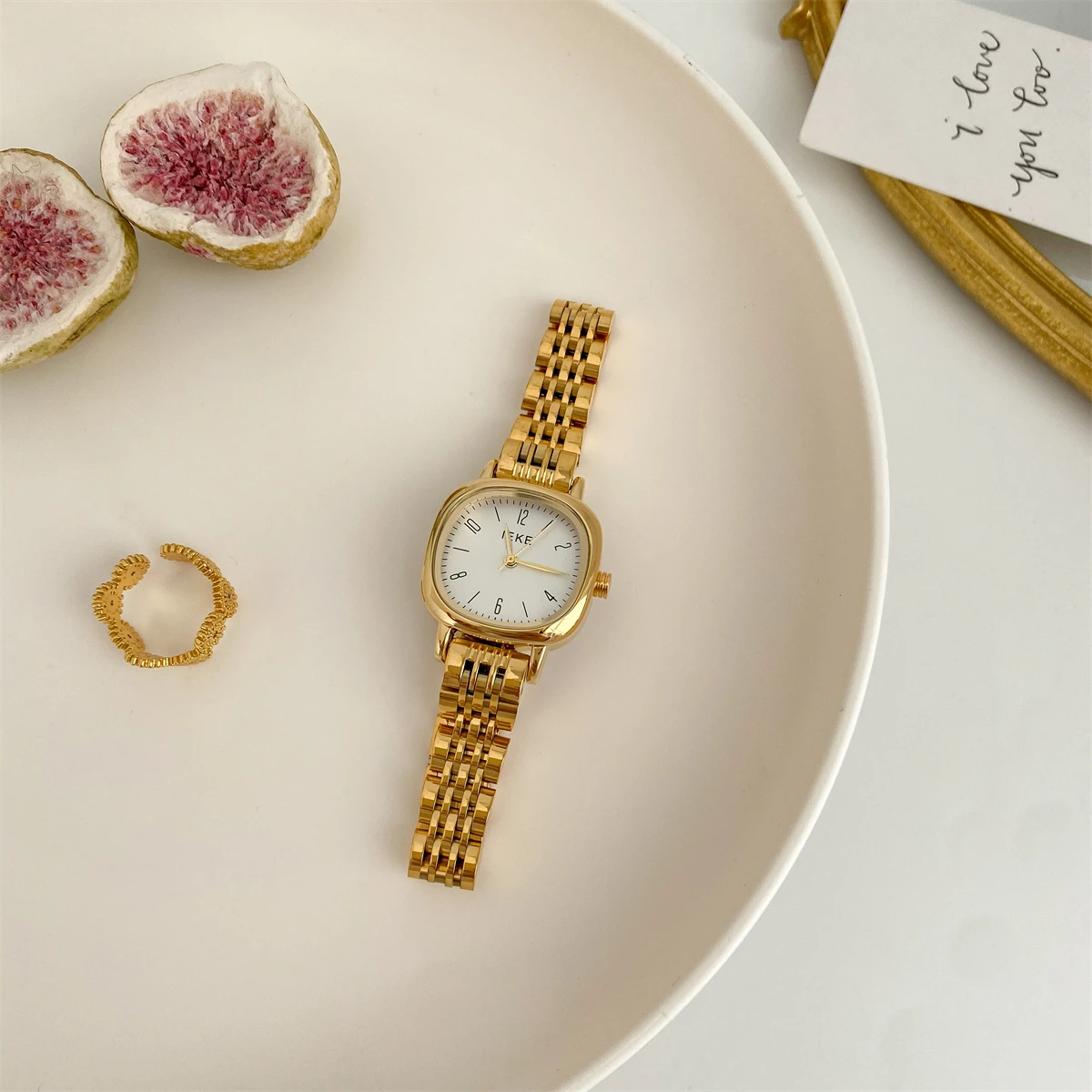New Square Women'S WatchLuxurious And High-End Design With A Vintage Steel StrapA Perfect Gift For Women. Elegant Women'S Watch.