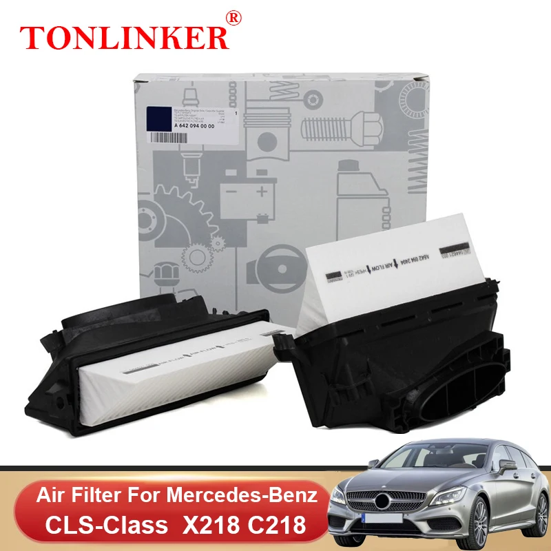 

TONLINKER Air Filter A6420940000 For Mercedes Benz CLS-Class C218 X218 2013-2017 CLS 350CDI 350d 350BlueTEC 4MATIC Diesel OM642