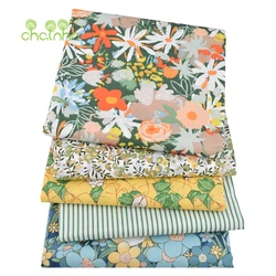 Chainho,Printed Twill Weave Cotton Fabric,Patchwork Cloth,DIY Sewing Quilting Material,Handmade Textile,Small Size,4CC6-10