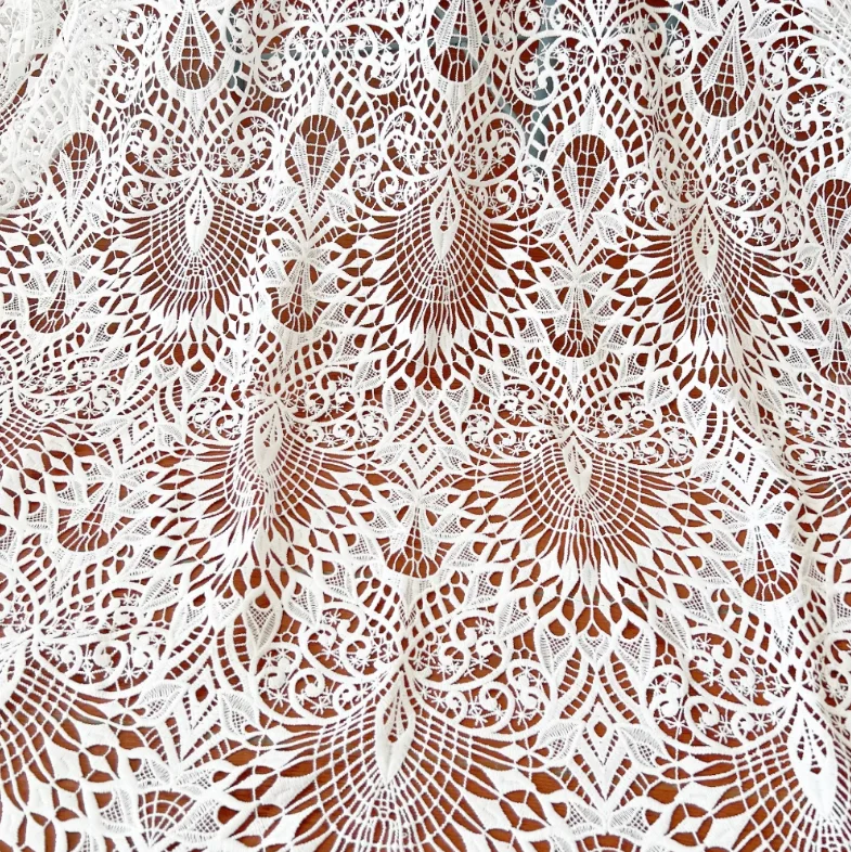 Hollow Water Soluble Lace Fabrics, Clothing Accessories, Wide, RS3784, 120cm