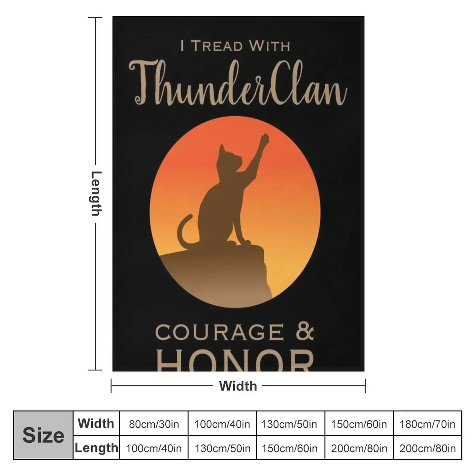 ThunderClan Pride Fitted Scoop Throw Blanket Soft Beds manga Blankets