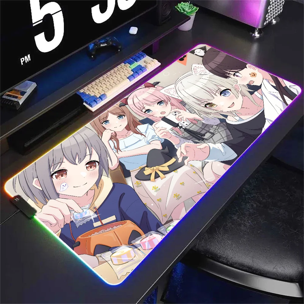 Bang Dream! It's Mygo!!!!! Mousepad XXL RGB Gaming Mouse Pads HD Gamer Accessories Large LED