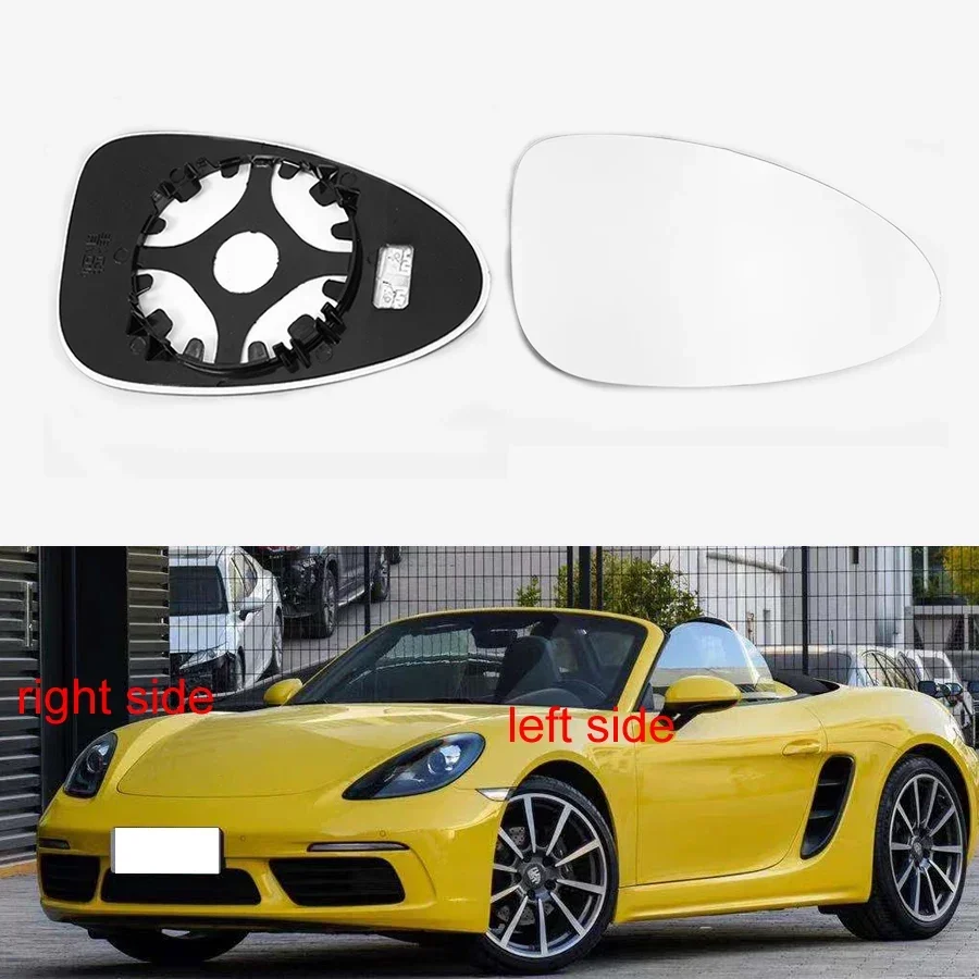 

For Porsche 718 2016 2017 2018 2019 2020 2021 2022 Car Accessories Replace Outer Rearview Side Mirror Glass Lens with Heating