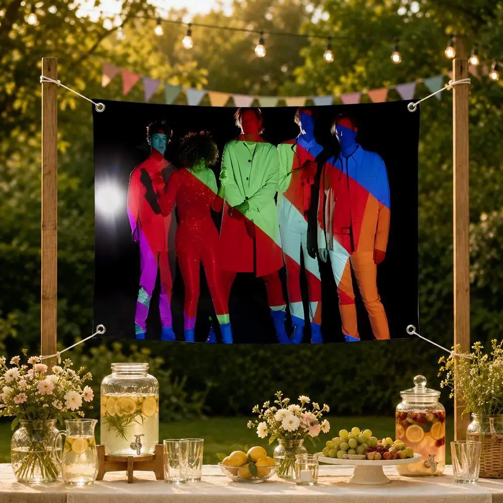 Band A-Arcade Fire Flags Decorative Flag Banner for Garden Yard Porch Patio Lawn Outdoor Home Party Wall Hanging Decor