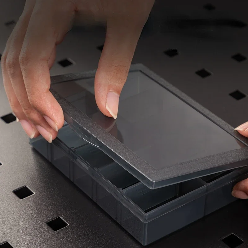 9-24 сетки-органайзер для хранения, регулируемый контейнер, пластиковый ящик для хранения, многофункциональный контейнер для деталей инструментов