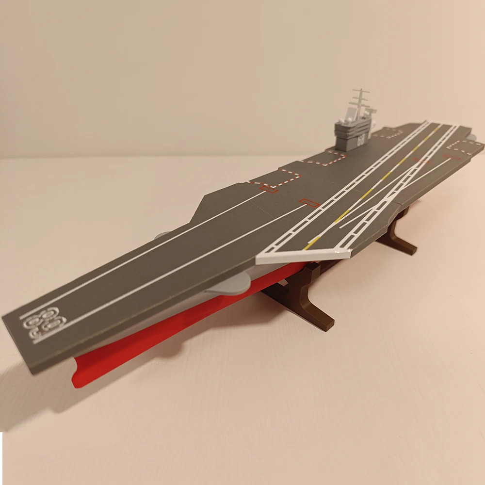 1/700 Nimitz Aircraft Carrier Assembly Model 46.9cm Meticulously Crafted 3D Printing Molding Ships Static Model Kit Ship Toy
