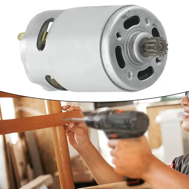 【K】Hot Sale 1Pcs Electric Drill Machine Power Tools RS550 21V Lithium Drill DC Motor For High-speed High Torque DC Motor
