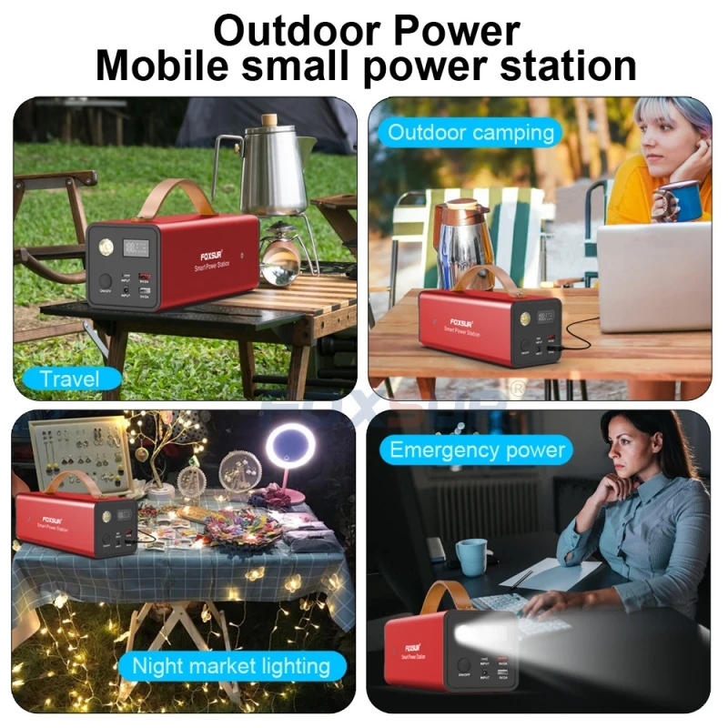 Outdoor Super Capacity Power Bank 60800mAh 200W Fast Charging Powerbank Portable Charger with 220V AC Output for Camping Laptop