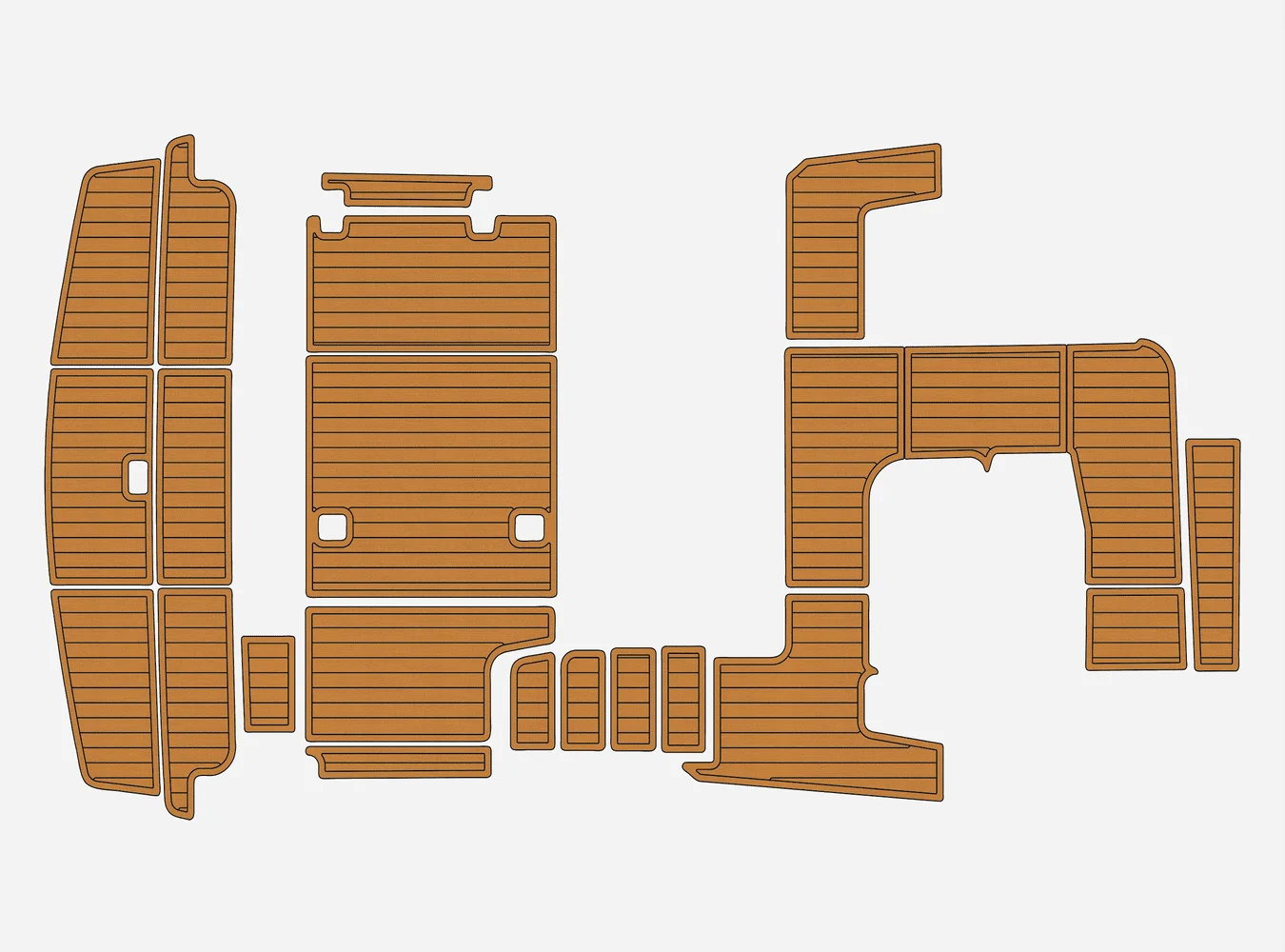 

2001 Silverton 300 1/4 дюйма, 6 мм, пена EVA, нескользящий морской настил из тикового ПВХ, морской коврик 1,3ek, водный ковер, морской пол