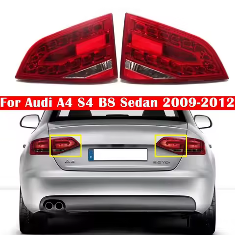 For Audi A4 S4 B8 Sedan 2009-2012 8K5945093K 8K5945094K Red Left Right Car Rear Inner LED Tail Light Brake Lamp Assembly