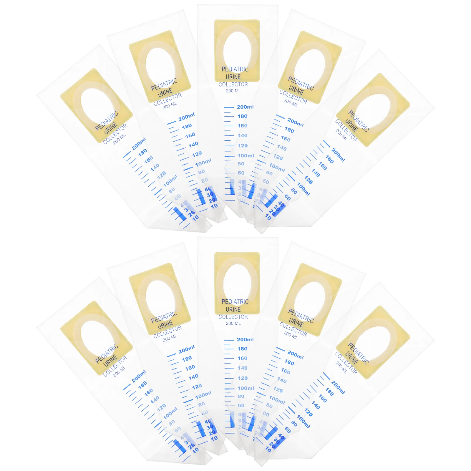 20Pcs Urine Bag for Pediatric Transparent Urine Pouch Pee Bag Urine Collection Bag Pediatric Urine Pouch