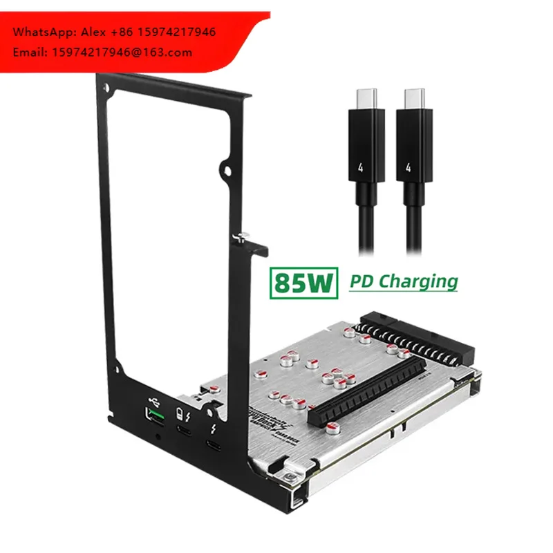 Upgraded TH3P4G3 Thunderbolt-compatible GPU Dock 85W PD Charging 40Gbps Dock Station For Laptop Notebook External Graphic Card