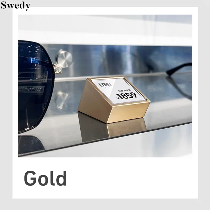 30x30mm Small Acrylic Sign Holder Name Card Price Label Holder Tags Plastic Mini Food Labels Price Paper Card Display Stand