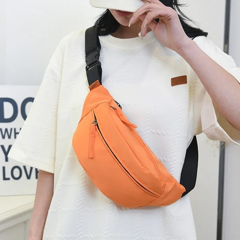 Nylon Messenger Bags Nylon Cross body Chest Bag Dumpling Bag for Women Nylon Crossbody  Half Moon Armpit Bag Shoulder Bags