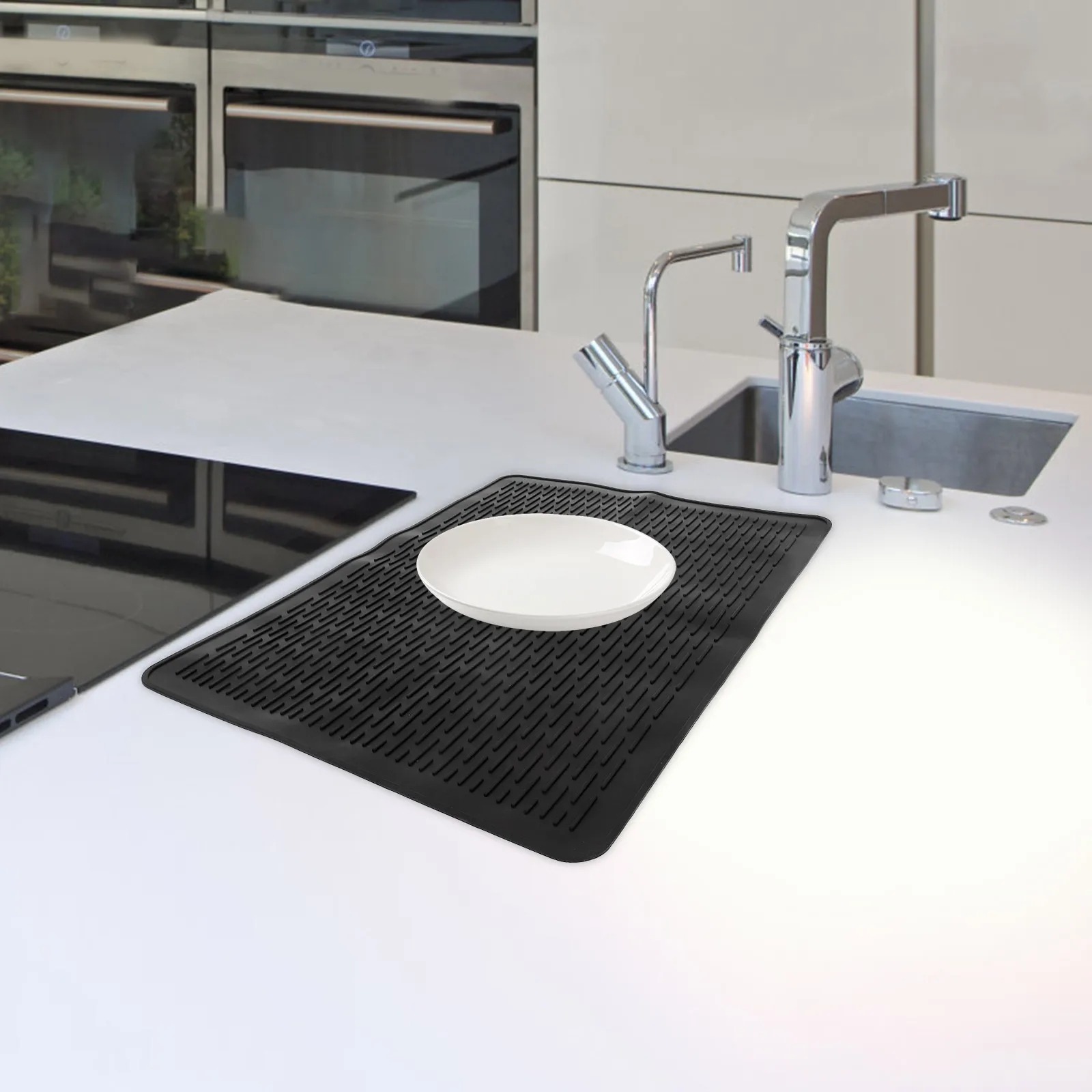 

1 комплект, очень большая силиконовая верхняя крышка, термостойкая нескользящая стеклянная защита для электрической варочной панели, защитная накладка для индукции