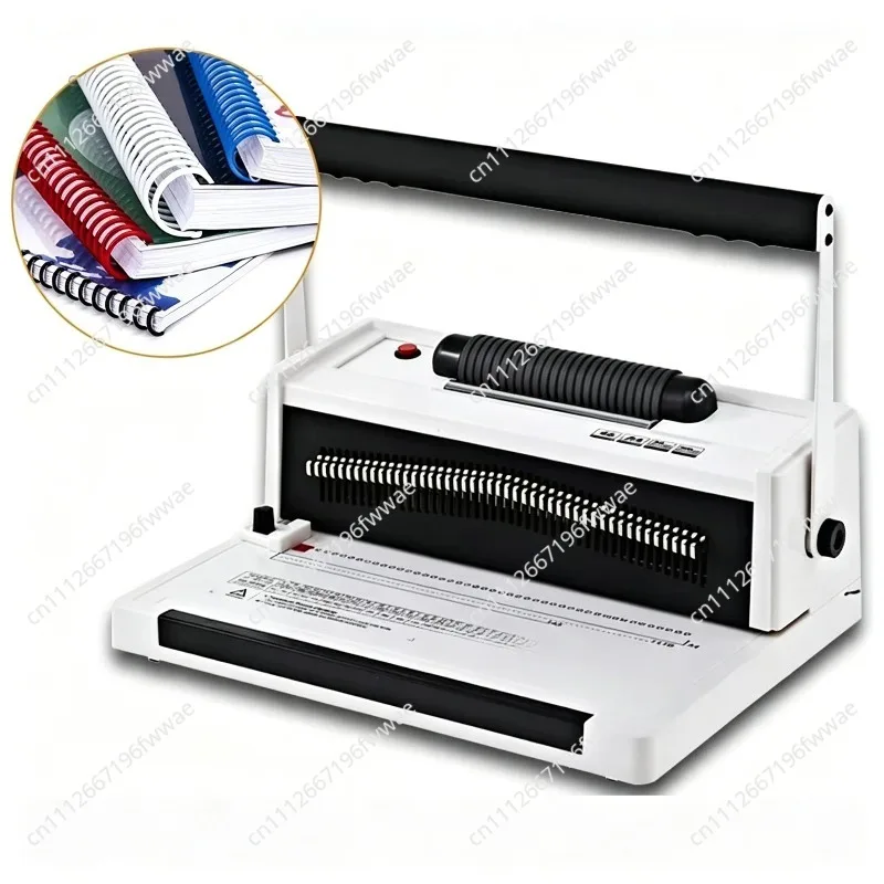 For S20A Manual 46 Holes Adjustable A4 Size Below 300mm  Calendar Single Coil Spiral Plastic Wire Binding Machine