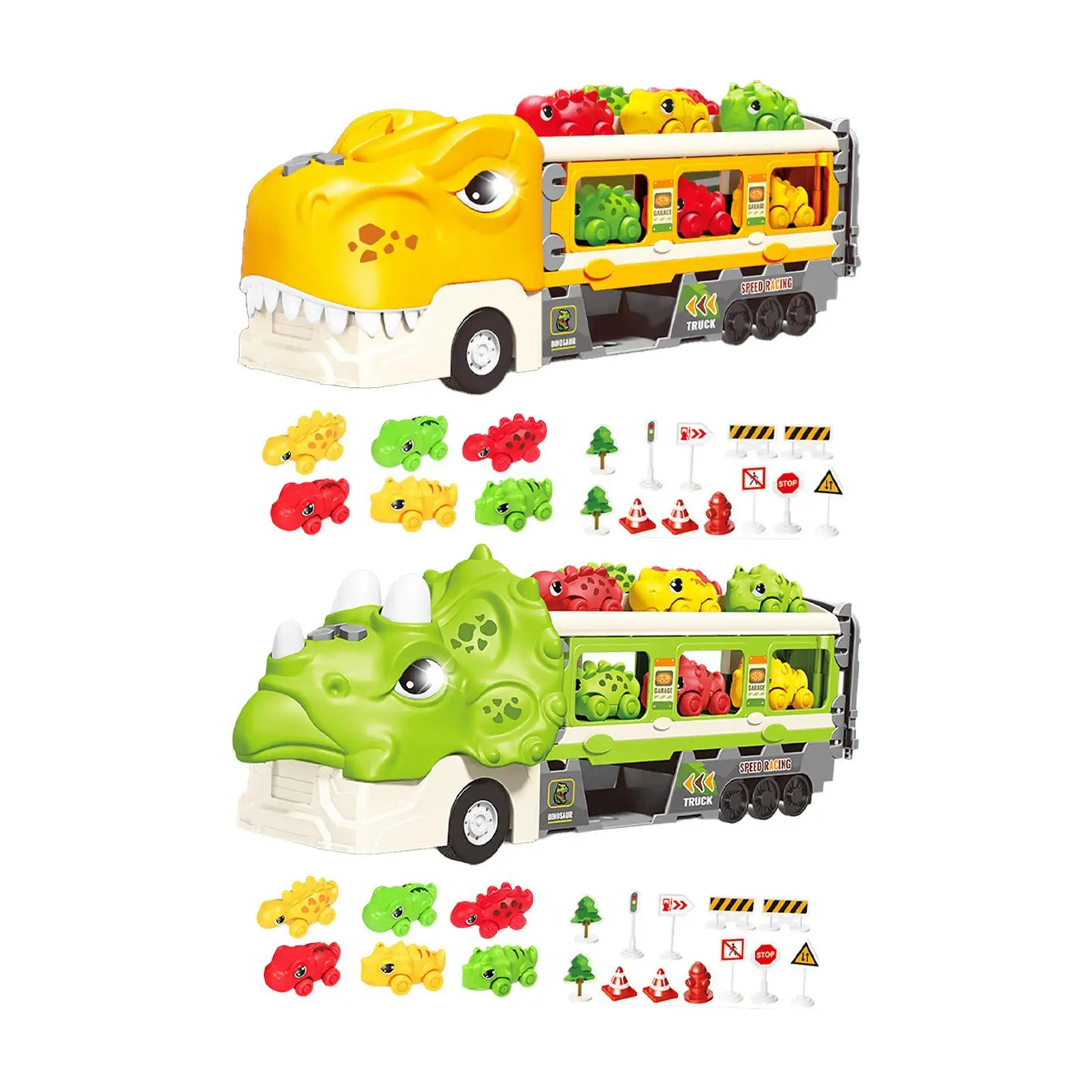 Toddler Truck Toys Educational Dinosaur Transport Carrier for Children Party Favors Birthday Gift Preschool Holiday Present