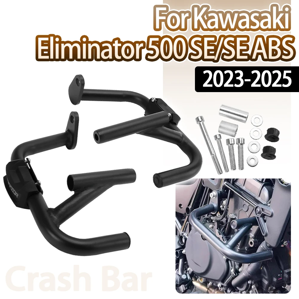 

Highway Bumper Motorcycle Frame Protection Bars Engine Guard Bumper Crash Bars For Kawasaki Eliminator 500 SE ABS 2023-2025