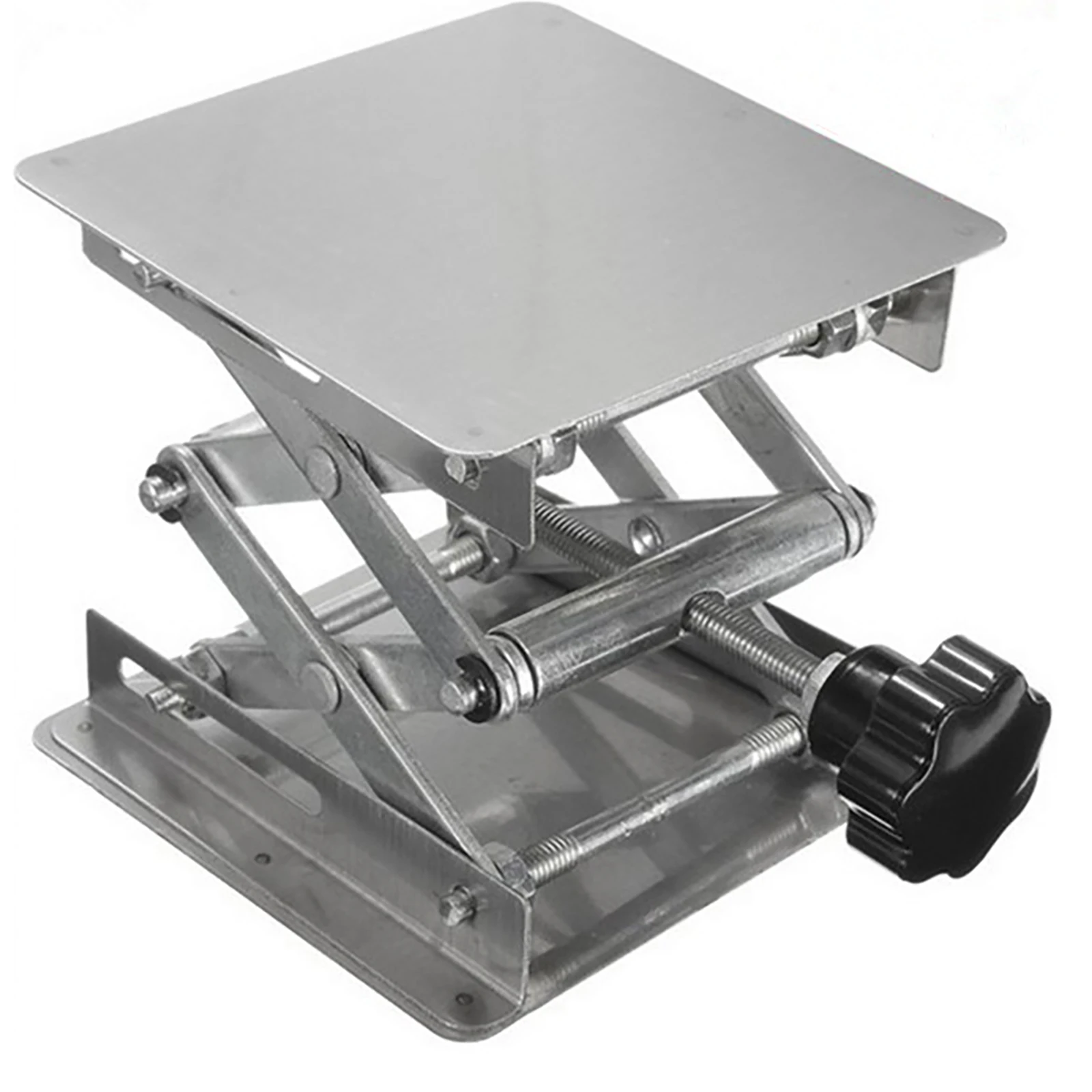 Mesa de aço inoxidável para madeira, laboratório de gravura, elevação Stand Rack, bancos de madeira, 200x200mm, 1 PC, 2 PCs, 3PCs