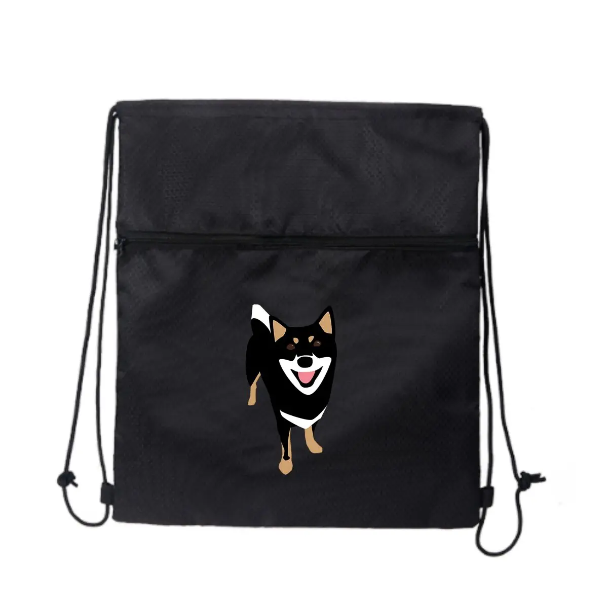

Собака Smile Spreads Pet Joy, черные сумки на шнурке, рюкзак на шнурке для занятий спортом, путешествий в тренажерном зале