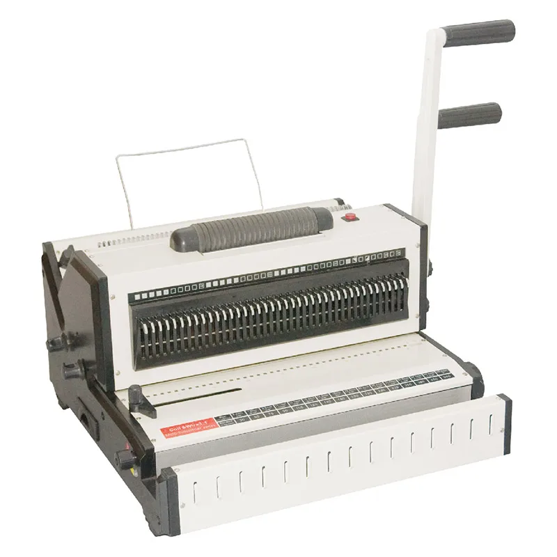 

QK-cw2019 Best sale Mult-ifunctional 2in1 wire 3:1and coil book binding machine price